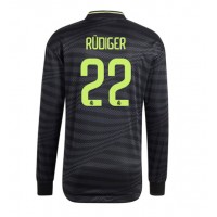 Real Madrid Antonio Rudiger #22 Fotballklær Tredjedrakt 2022-23 Langermet